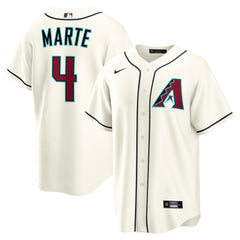 Ketel Marte Arizona Diamondbacks Nike Home Replica Jersey - Cream Jerseys