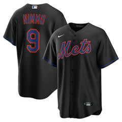 Brandon Nimmo New York Mets Nike Alternate Replica Jersey - Black Jerseys