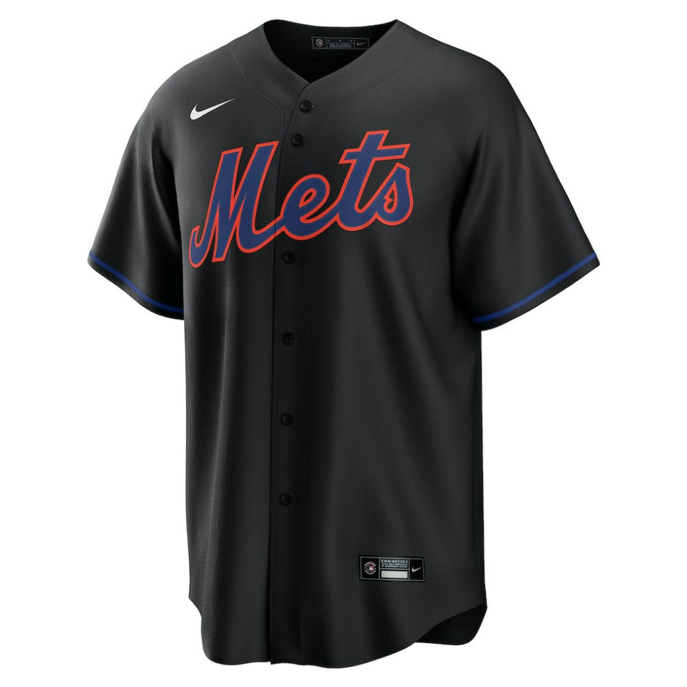 Francisco Alvarez New York Mets Nike Alternate Replica Jersey - Black Jerseys