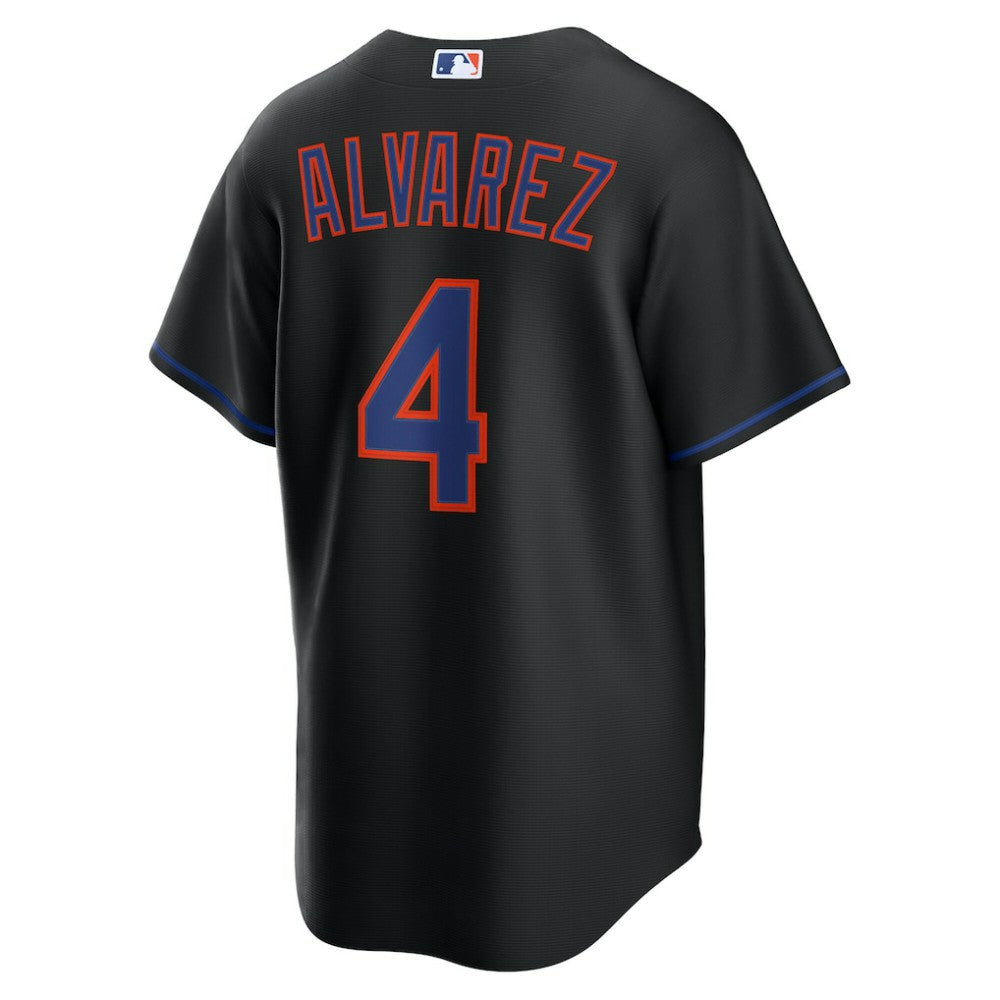 Francisco Alvarez New York Mets Nike Alternate Replica Jersey - Black Jerseys