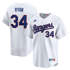 Nolan Ryan Texas Rangers Nike Throwback Cooperstown Collection Limited Jersey - White Jerseys