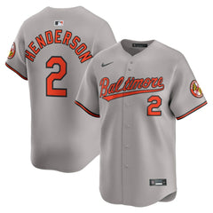 Gunnar Henderson Baltimore Orioles Nike Road Limited Player Jersey - Gray Jerseys