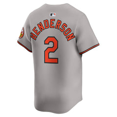 Gunnar Henderson Baltimore Orioles Nike Road Limited Player Jersey - Gray Jerseys