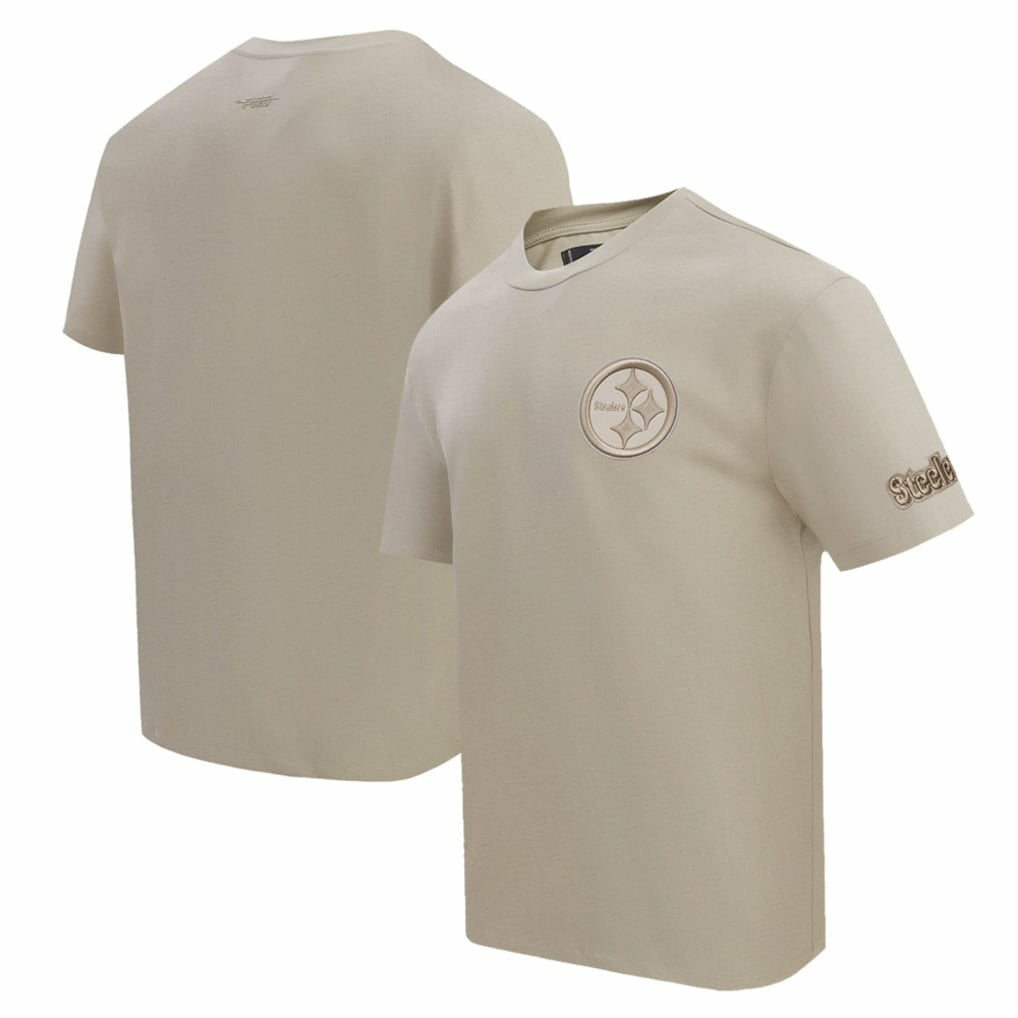 Pittsburgh Steelers Pro Standard Drop Shoulder T-Shirt - Tan T-shirts