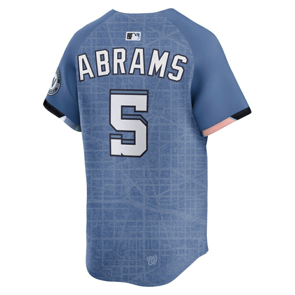 CJ Abrams Washington Nationals Nike 2025 City Connect Limited Jersey - Blue Jerseys