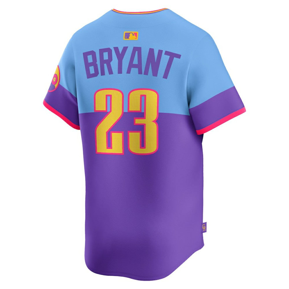 Kris Bryant Colorado Rockies Nike 2025 City Connect Limited Player Jersey - Purple/Light Blue Jerseys