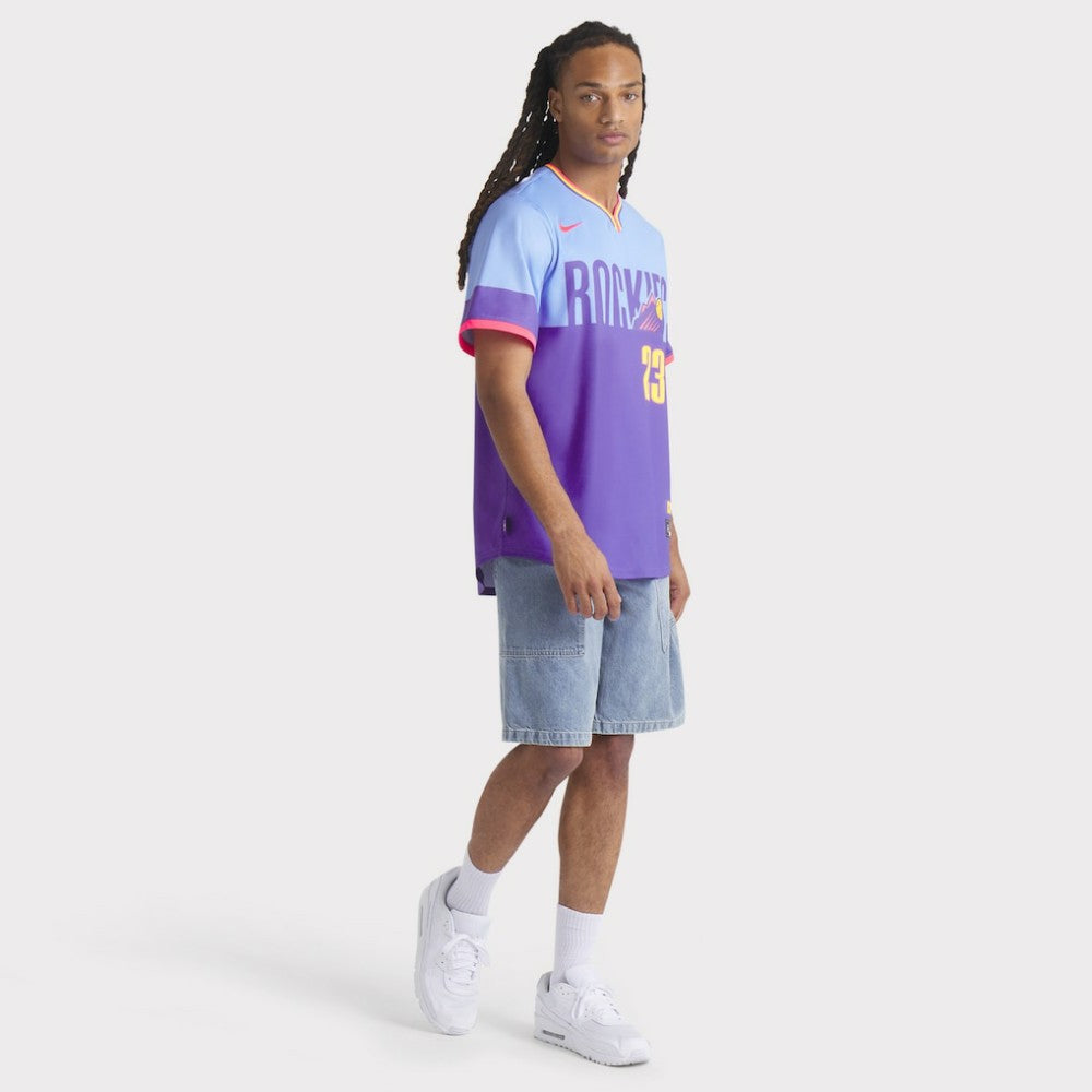Kris Bryant Colorado Rockies Nike 2025 City Connect Limited Player Jersey - Purple/Light Blue Jerseys