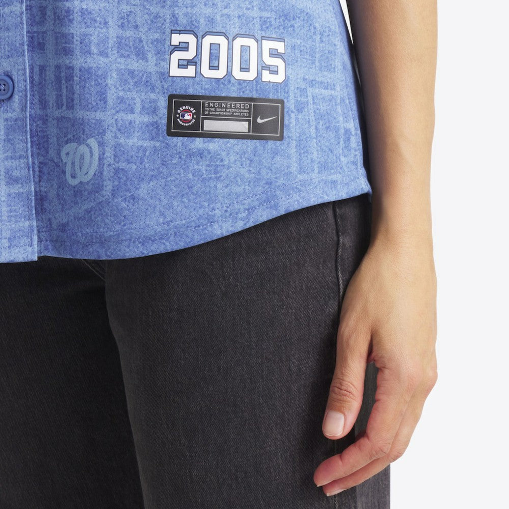 CJ Abrams Washington Nationals Nike Women's 2025 City Connect Limited Jersey - Blue Jerseys