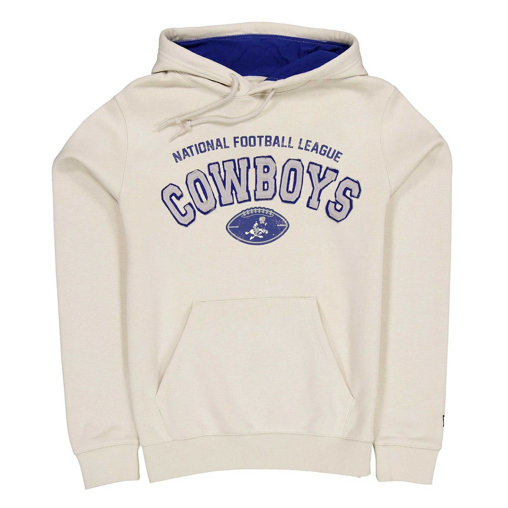 Dallas Cowboys New Era Historic Pullover Hoodie - Cream Hoodies