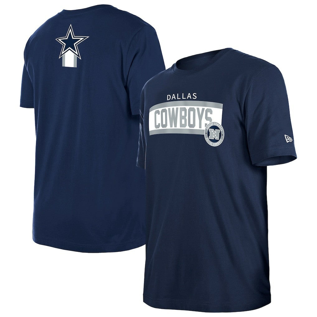 Dallas Cowboys New Era 3rd Down High Density Print T-Shirt - Navy T-shirts