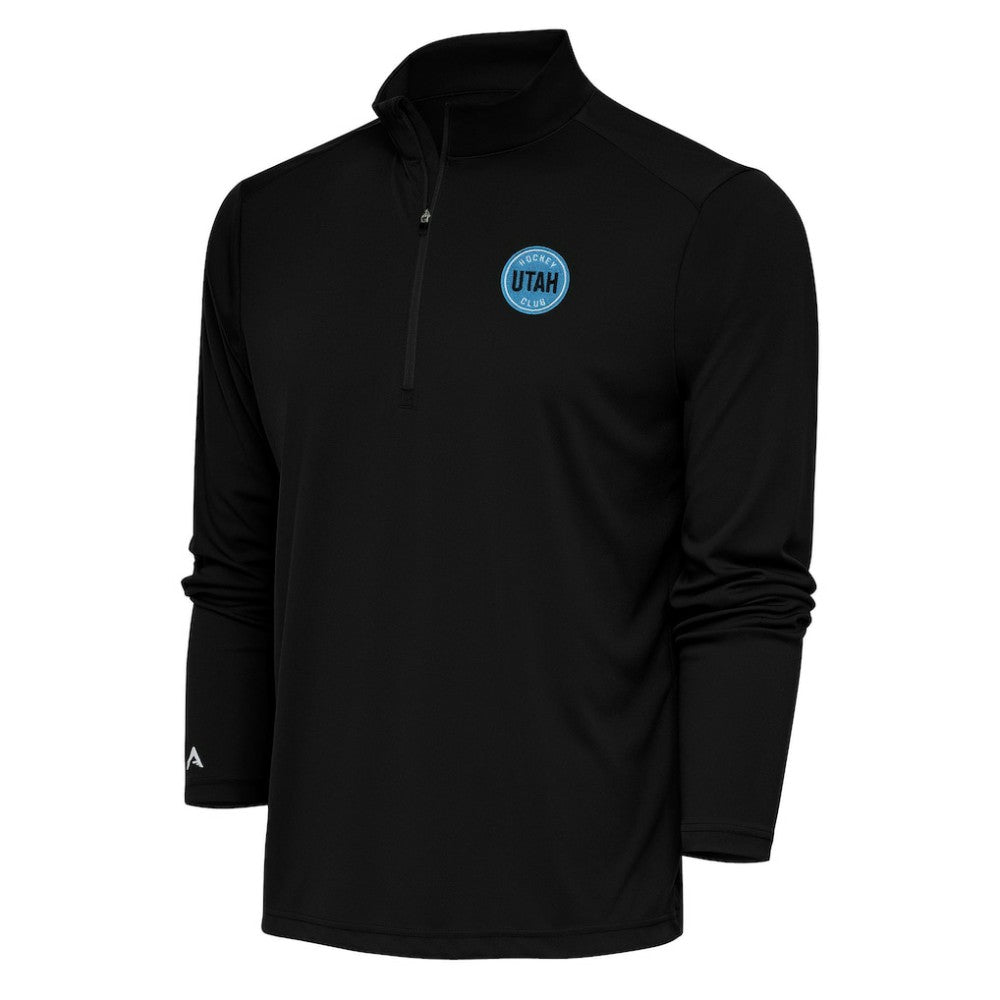 Utah Mammoth Antigua Tribute Quarter-Zip Pullover Top - Black | US 201952893