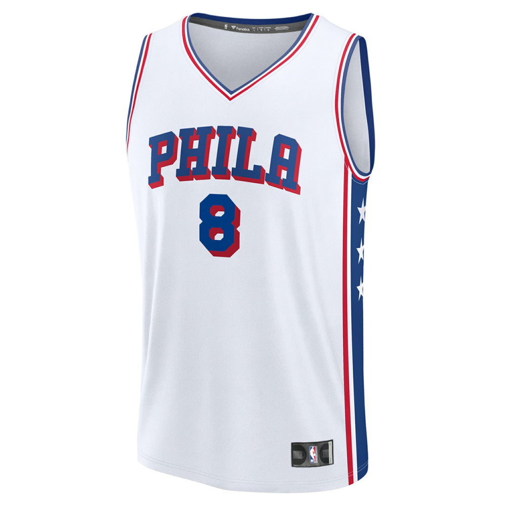 Paul George Philadelphia 76ers Youth Fast Break Replica Player Jersey Association Edition White - Fanatics