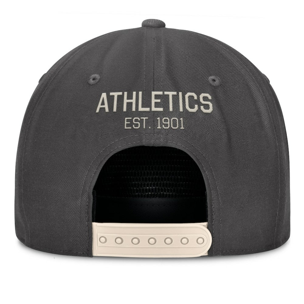 Athletics Fanatics Closer Adjustable Hat - Charcoal Hats
