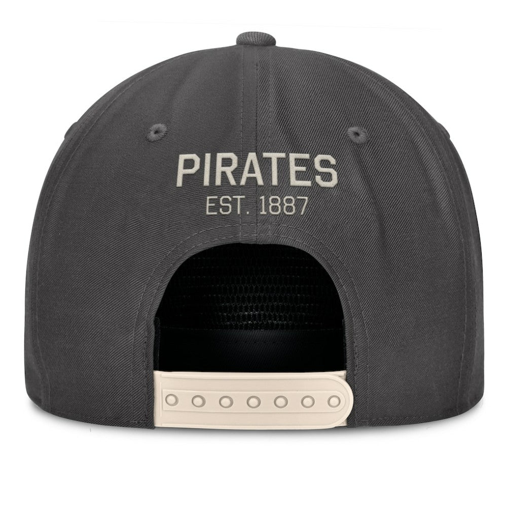 Pittsburgh Pirates Fanatics Closer Adjustable Hat - Charcoal Hats