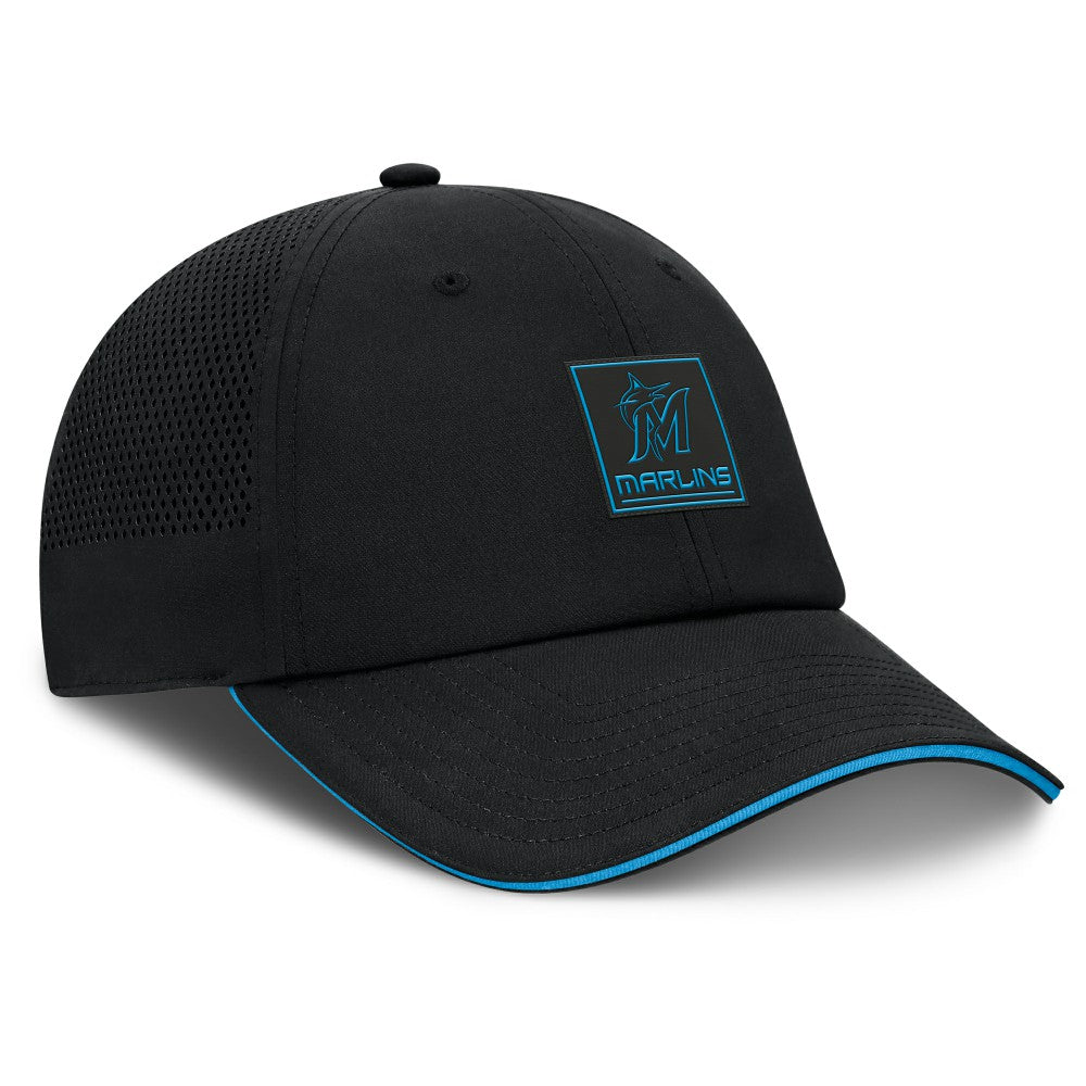 Miami Marlins Fanatics Level Up Driver Adjustable Hat - Black Hats