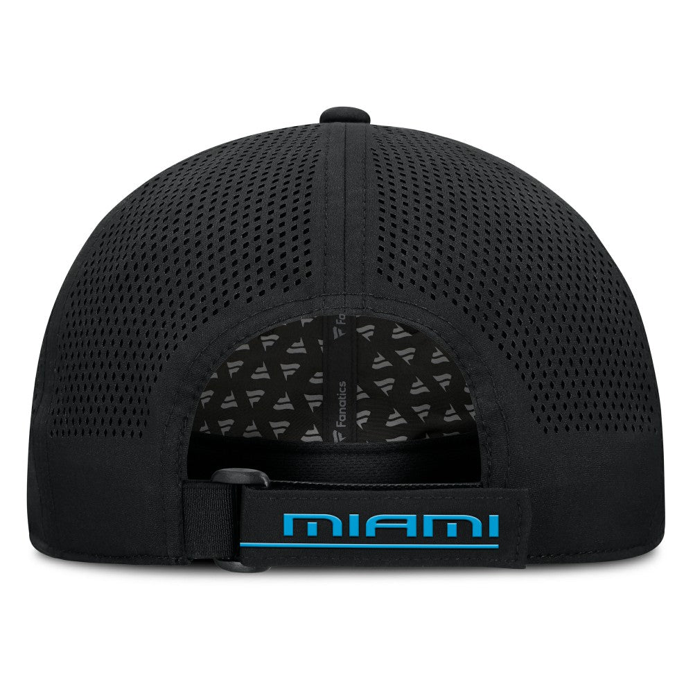 Miami Marlins Fanatics Level Up Driver Adjustable Hat - Black Hats