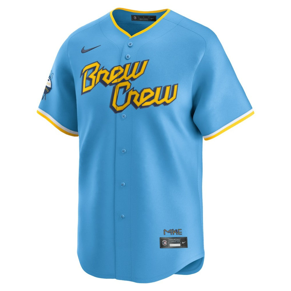 Milwaukee Brewers Nike City Connect Limited Jersey - Light Blue Jerseys