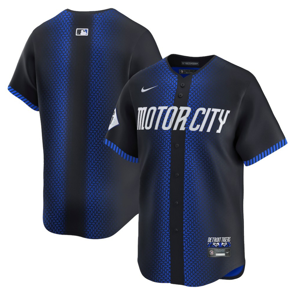 Detroit Tigers Nike City Connect Limited Jersey - Blue Jerseys