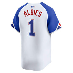 Ozzie Albies Atlanta Braves Nike City Connect Limited Jersey - White Jerseys