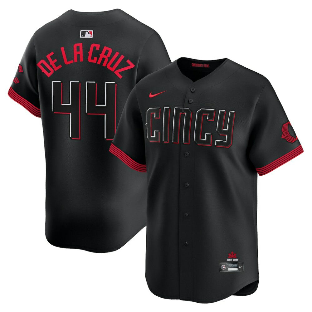 Elly De La Cruz Cincinnati Reds Nike City Connect Limited Jersey - Black Jerseys