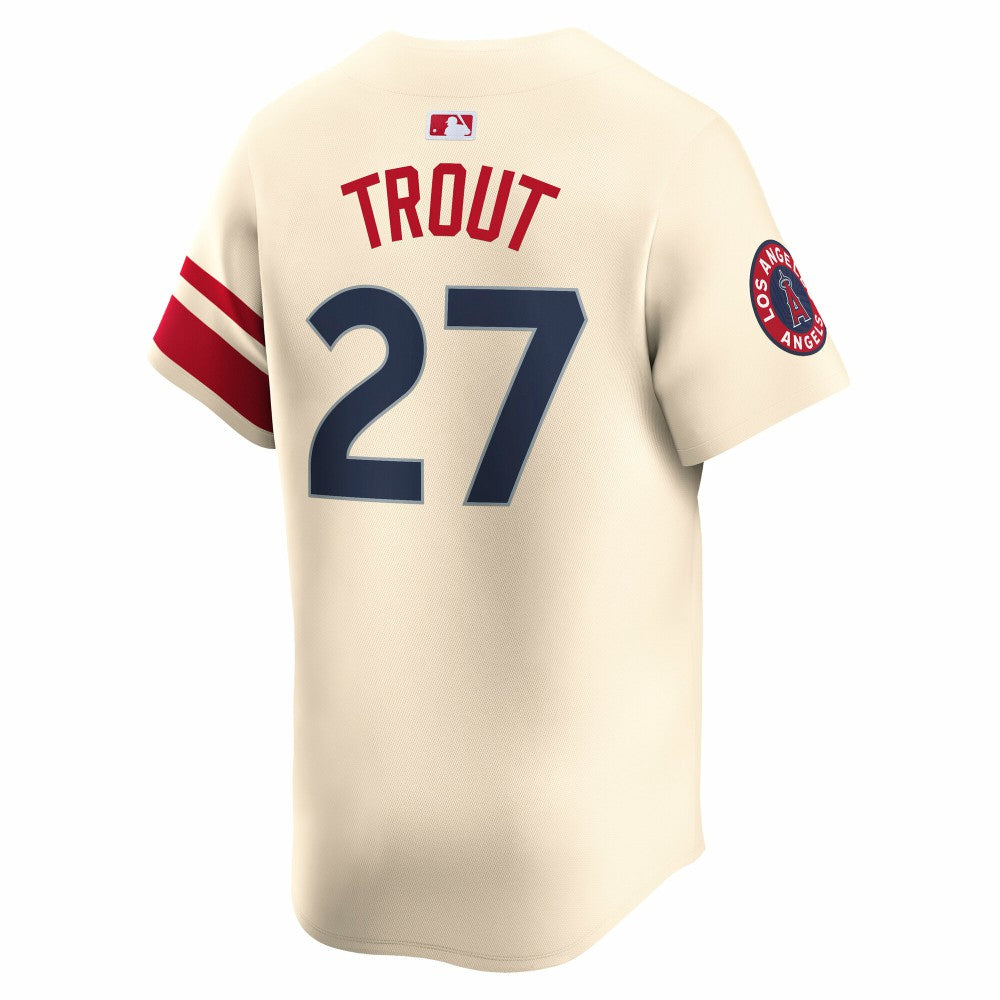 Mike Trout Los Angeles Angels Nike City Connect Limited Jersey - Natural Jerseys