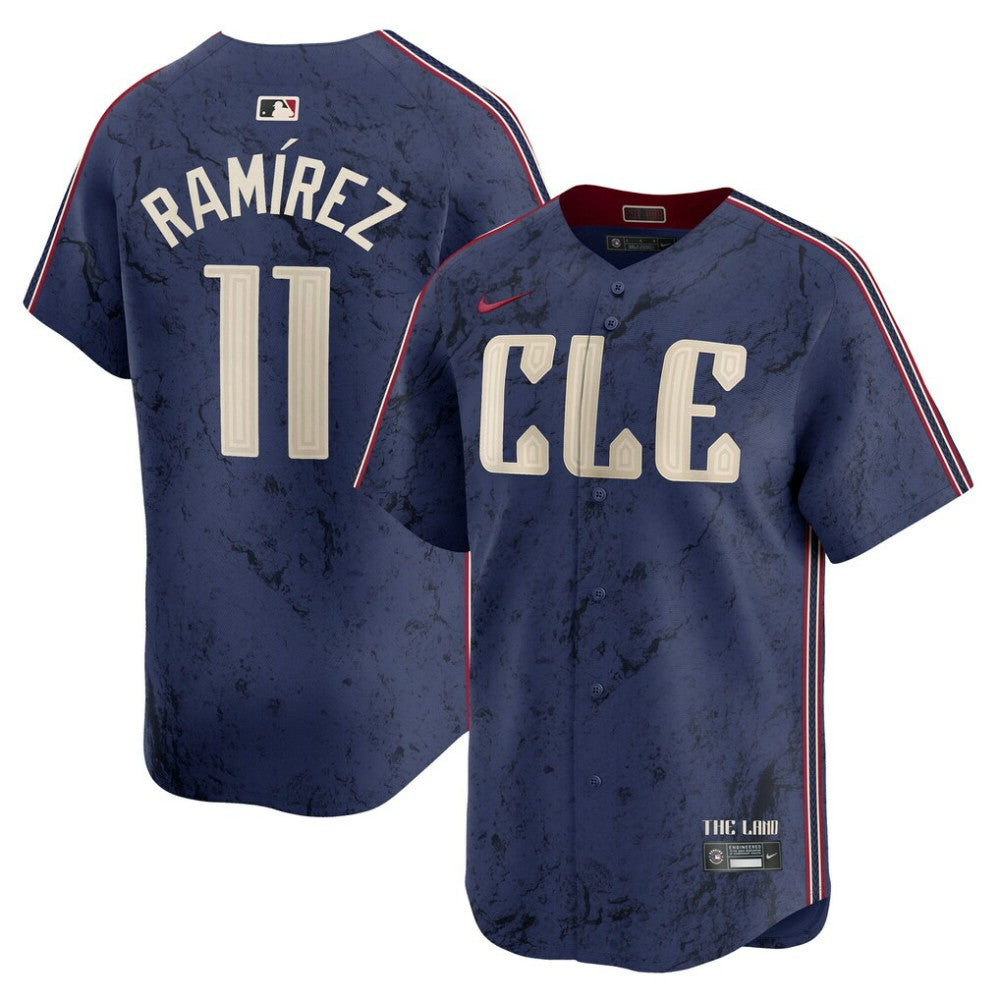 José Ramírez Cleveland Guardians Nike City Connect Limited Player Jersey - Navy Jerseys