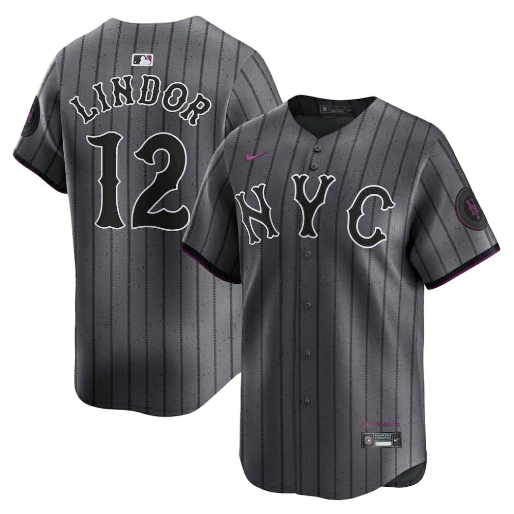 Francisco Lindor New York Mets Nike City Connect Limited Jersey - Gray Jerseys