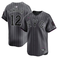 Francisco Lindor New York Mets Nike City Connect Limited Jersey - Gray Jerseys
