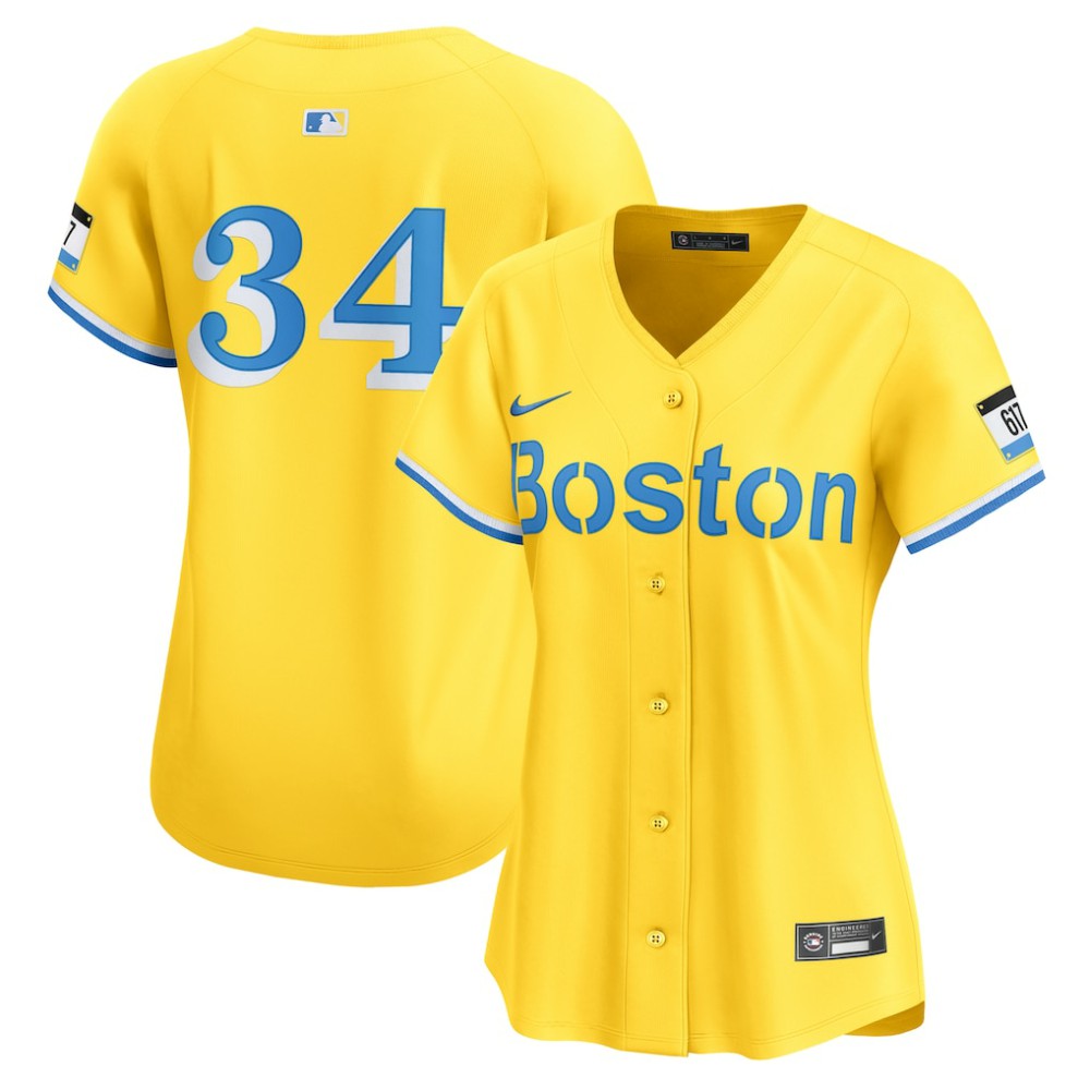 David Ortiz Boston Red Sox Nike Women's City Connect Limited Jersey - Gold Jerseys