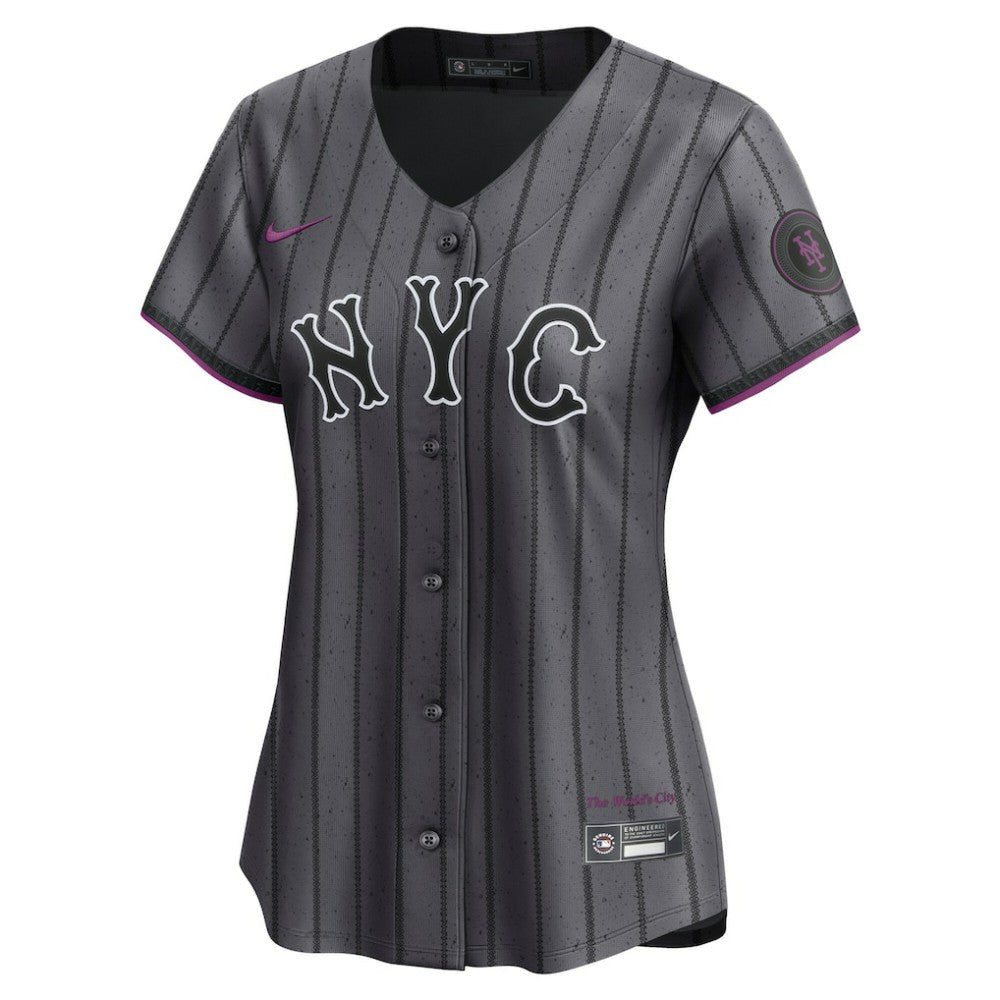 Francisco Lindor New York Mets Nike Women's City Connect Limited Jersey - Gray Jerseys