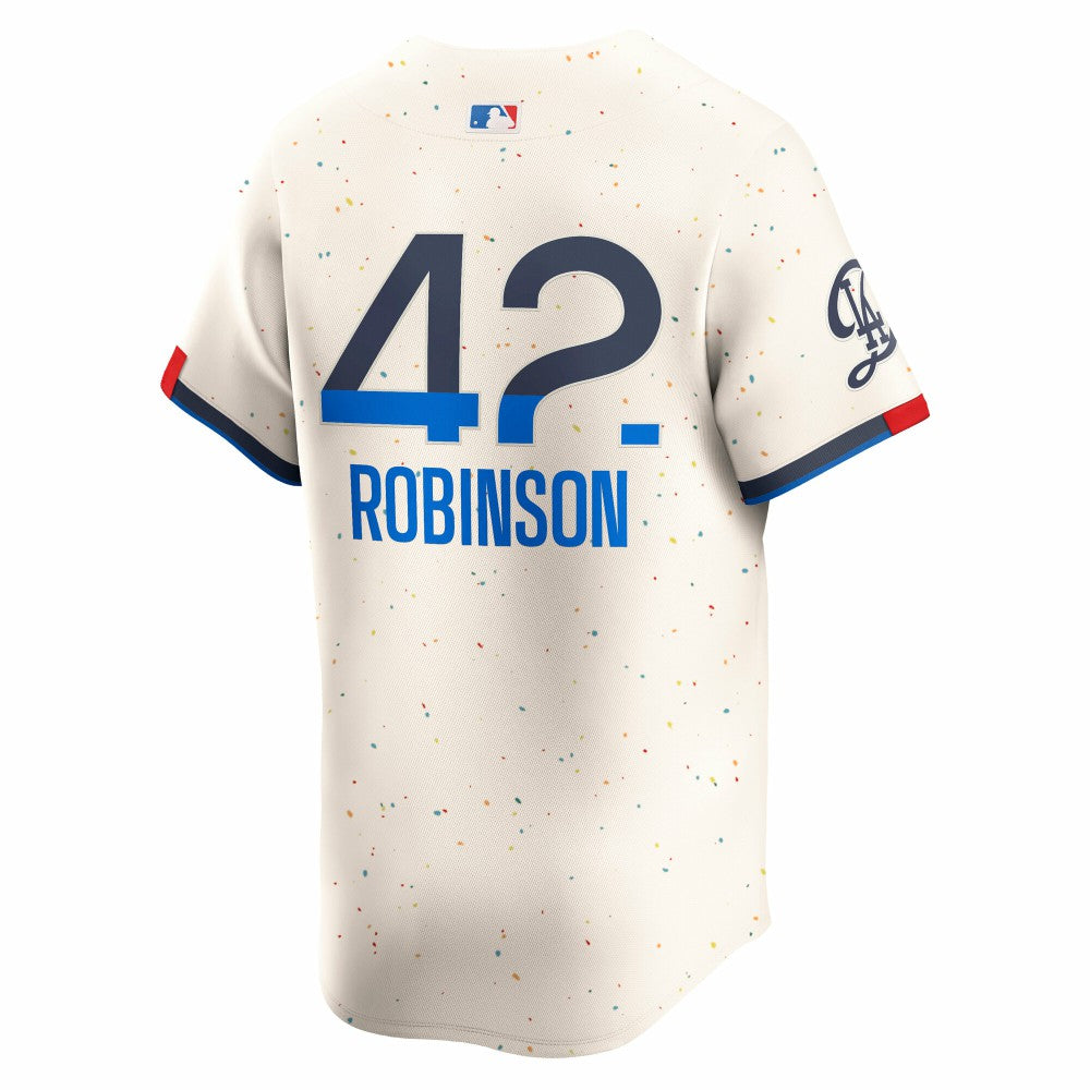 Jackie Robinson Los Angeles Dodgers Nike City Connect Limited Player Jersey - Cream Jerseys