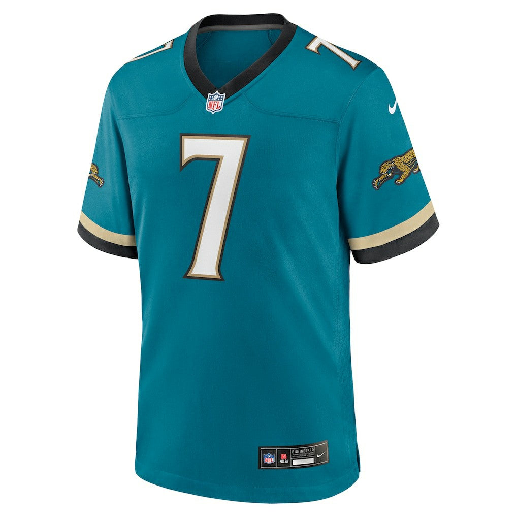 Brian Thomas Jr. Jacksonville Jaguars Alternate Game Jersey - Teal Jerseys