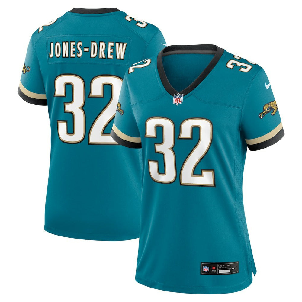 Maurice Jones-Drew Jacksonville Jaguars Women's Prowler Throwback Retired Player Game Jersey - Teal Jerseys