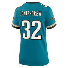 Maurice Jones-Drew Jacksonville Jaguars Women's Prowler Throwback Retired Player Game Jersey - Teal Jerseys
