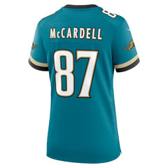 Keenan McCardell Jacksonville Jaguars Women's Prowler Throwback Retired Player Game Jersey - Teal Jerseys