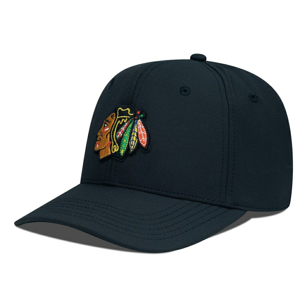 Chicago Blackhawks Levelwear Rise Flex Hat - Black | US 201957934