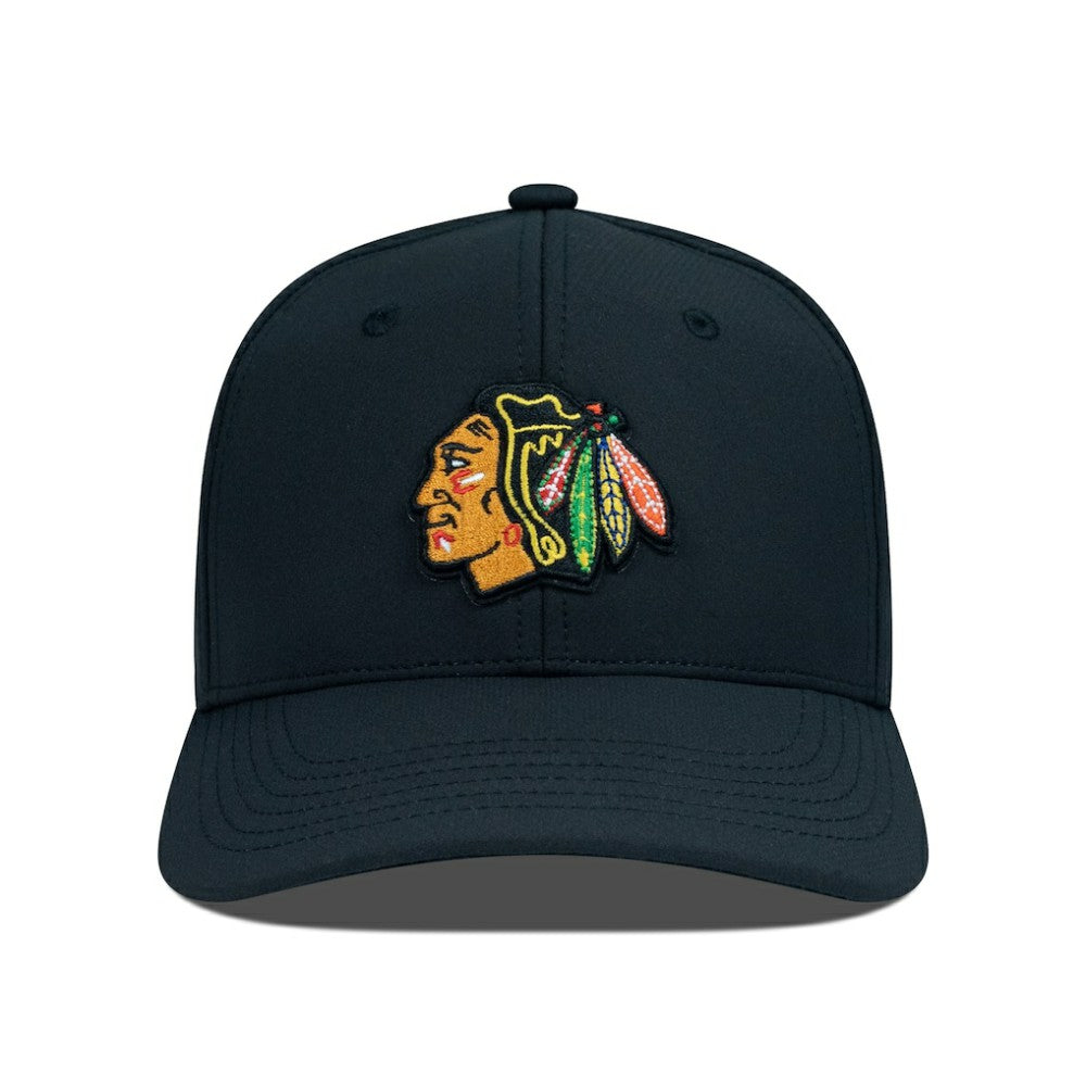 Chicago Blackhawks Levelwear Rise Flex Hat - Black | US 201957934