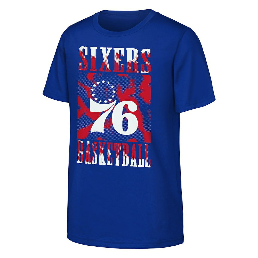 Philadelphia 76ers Youth Garage Hero T-Shirt Royal outlet