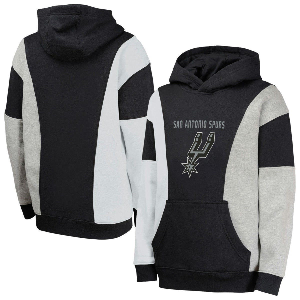 San Antonio Spurs Youth Ace In the Hole Pullover Hoodie Black
