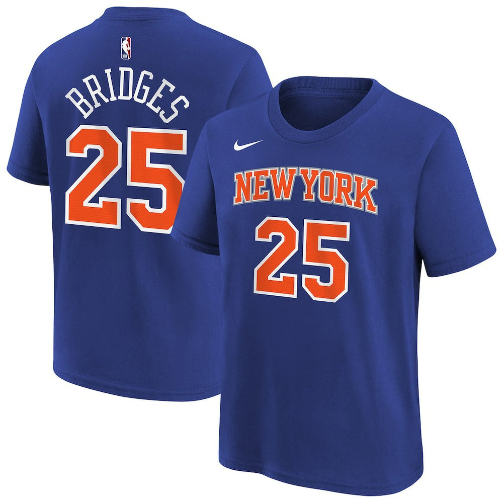 Mikal Bridges New York Knicks Youth Icon Name & Number T-Shirt Blue - Nike
