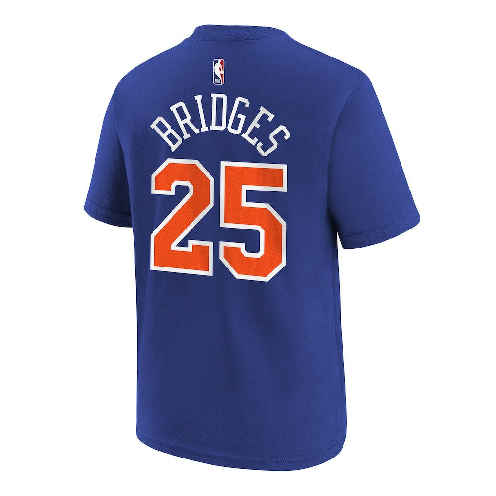 Mikal Bridges New York Knicks Youth Icon Name & Number T-Shirt Blue - Nike