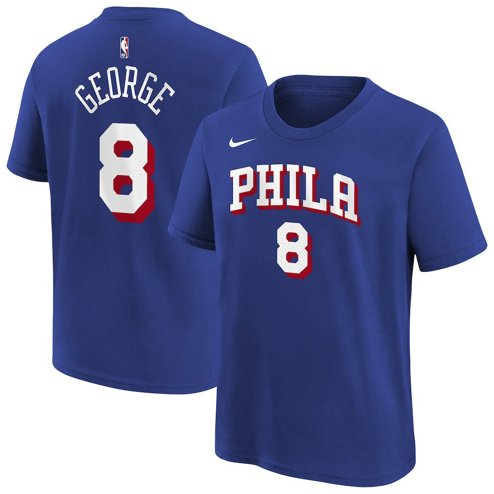Paul George Philadelphia 76ers Youth Icon Name & Number T-Shirt Royal - Nike outlet