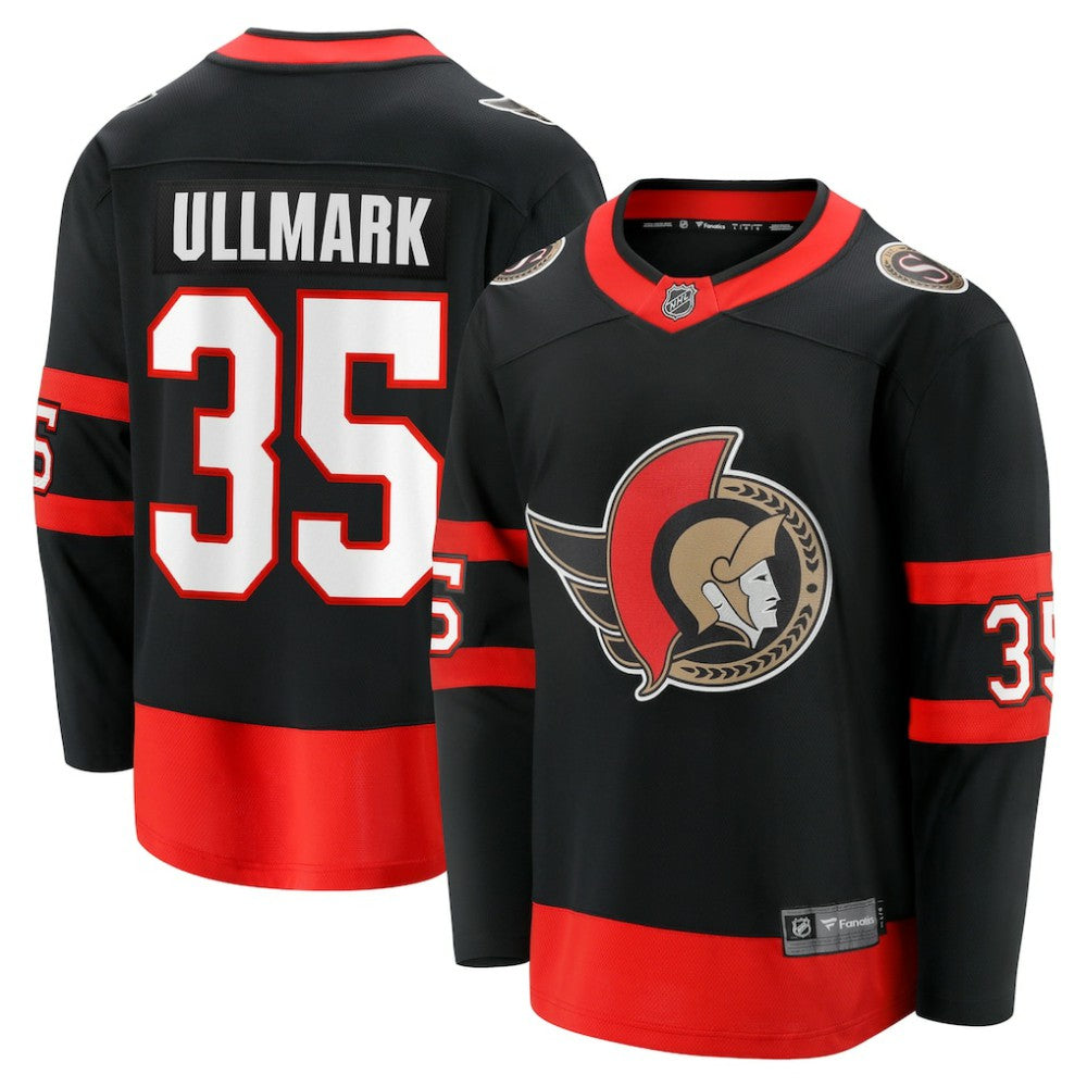 Linus Ullmark Ottawa Senators Fanatics Home Premier Breakaway Player Jersey - Black | US 201959773