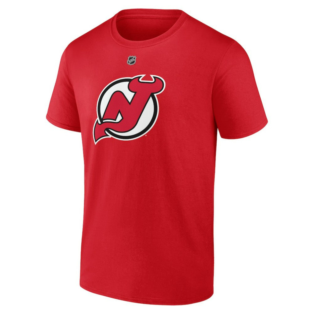 Jacob Markstrom New Jersey Devils Fanatics Authentic Stack Name & Number T-Shirt - Red | US 201959801