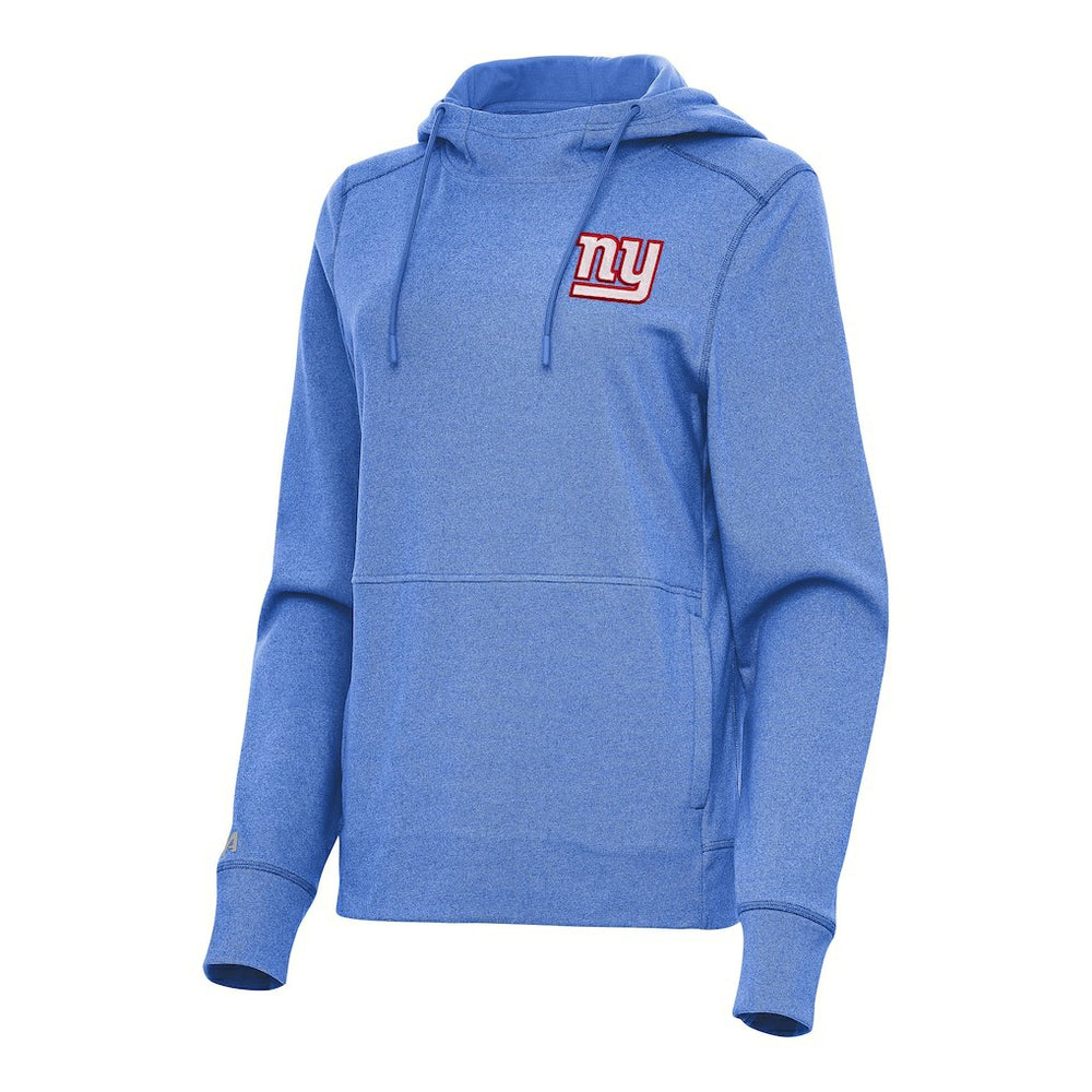 New York Giants Antigua Women's Justice Pullover Hoodie - Heather Royal Hoodies