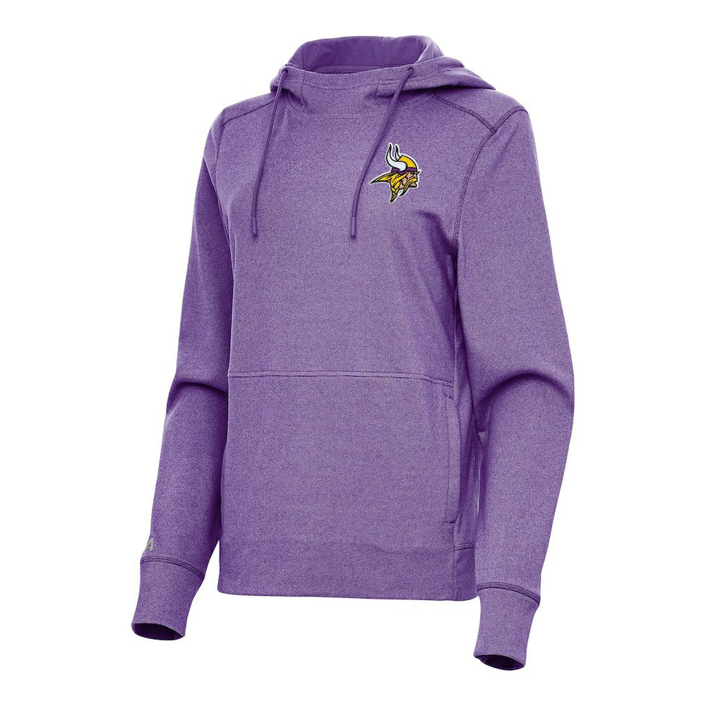 Minnesota Vikings Antigua Women's Justice Pullover Hoodie - Heather Purple Hoodies