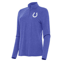 Indianapolis Colts Antigua Women's Bright Quarter-Zip Sweatshirt - Heather Royal Sweatshirts