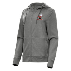 Cleveland Browns Antigua Women's Seeker Full-Zip Hoodie Jacket - Heather Charcoal Hoodies