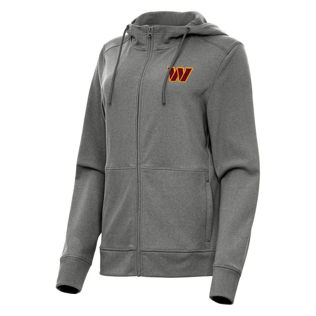 Washington Commanders Antigua Women's Seeker Full-Zip Hoodie Jacket - Heather Charcoal Hoodies