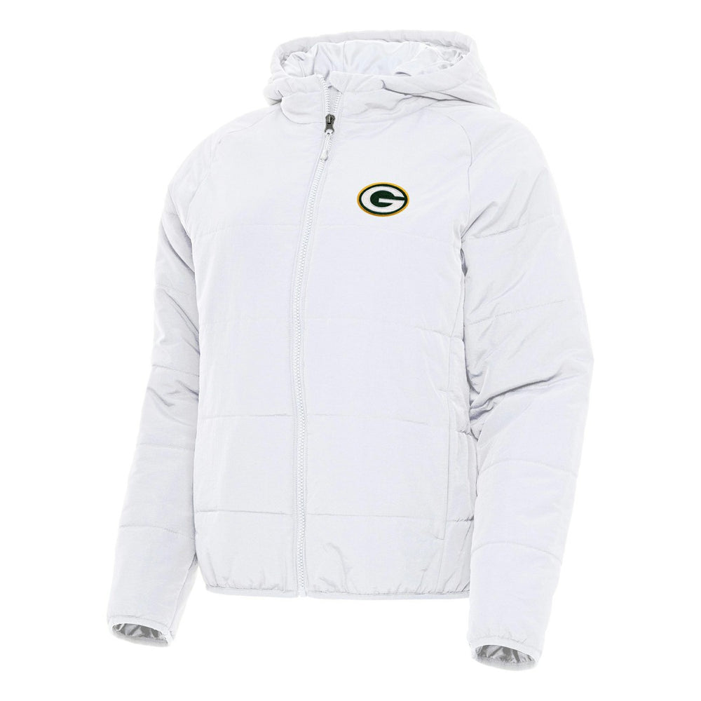 Green Bay Packers Antigua Women's Universe Full-Zip Hoodie Jacket - White Hoodies